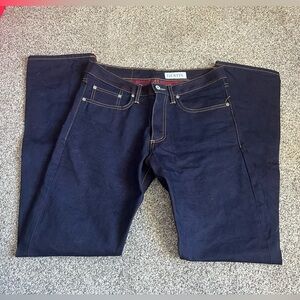 Men’s Gustin Japanese Selvedge Denim Jeans in size 33 / color Japan Red Fire